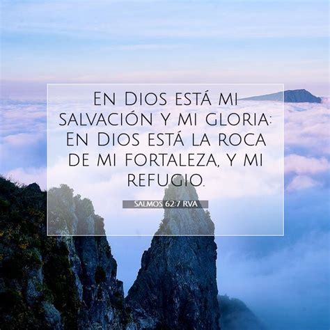 Salmos 62:7 RVA - En Dios está mi salvación y mi gloria: En Dios