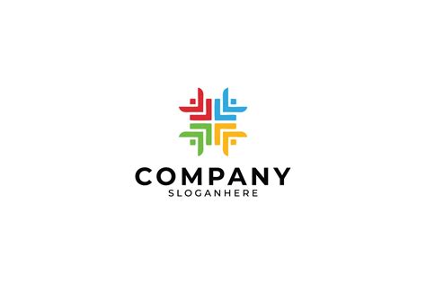 Colorful Community Logo | Illustrator Templates ~ Creative Market