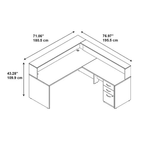 Reception Desk Standard Dimensions - Image to u