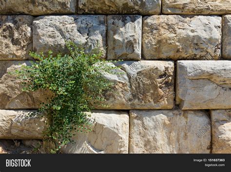 Old Stone Wall Big Stone Blocks Image & Photo | Bigstock