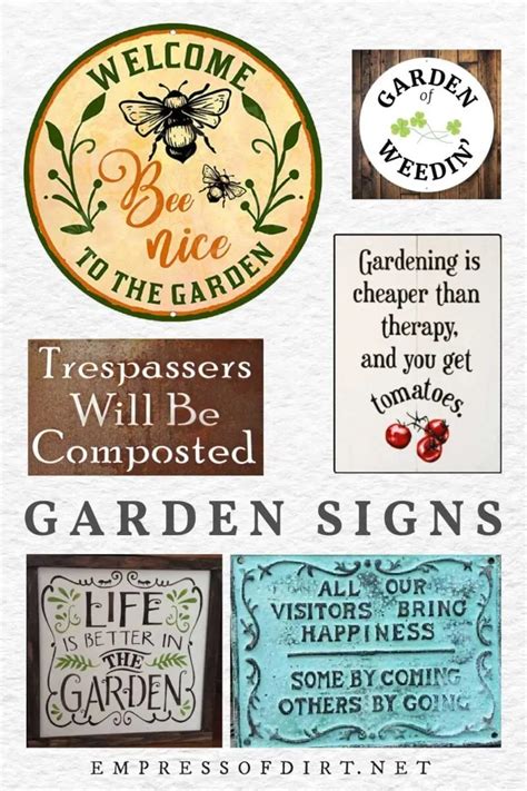 60 Garden Sign Ideas—Funny, Sweet, & Practical — Empress of Dirt