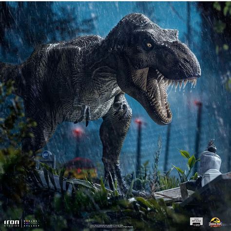 Jurassic Park T-Rex Eats a Snack with Iron Studios Newest Statue