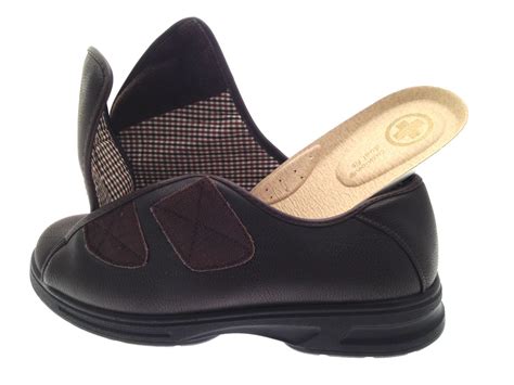 Mens Diabetic Comfort Shoes Extra Wide Fit Adjustable Velcro Shoes Size UK 6-12 | eBay