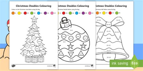 Maths Christmas Colouring | Australian Primary Curriculum