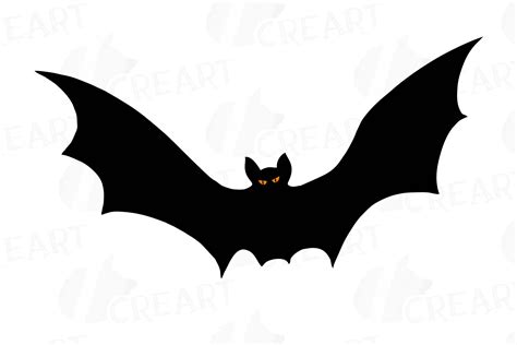 Halloween Bats Silhouettes Clip art, Halloween party vectors (110782) | Illustrations | Design ...