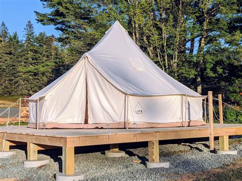 Create A Bell Tent Platform Deck | Tent platform, Bell tent, Tent glamping