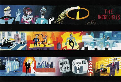 Concept art for The Incredibles (2004) | American postcard b… | Flickr