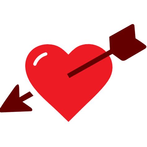 Heart With Cupid Arrow icon PNG and SVG Vector Free Download