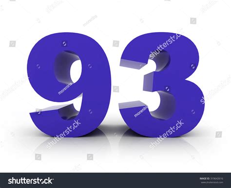 Number 93 Stock Illustration 319642616 | Shutterstock