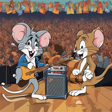 KREA AI - tom y jerry at a concert