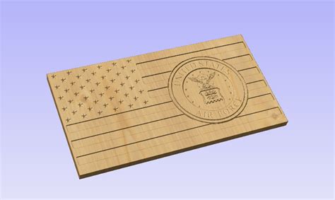 Air Force Seal Flag .svg, .dxf, Aspire, and Vectric Files - Etsy