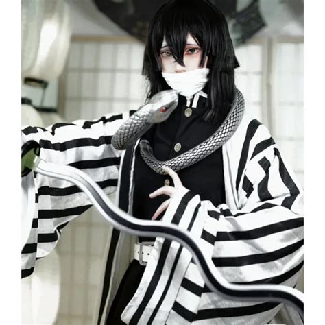 Buy Anime Demon Slayer Iguro Obanai Cosplay Kimetsu No Yaiba Iguro Obanai Haori Kimono Cosplay ...