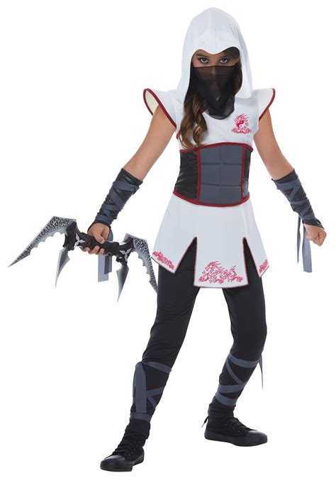 White Ninja Costume for Girls