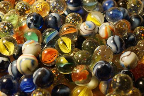 HD wallpaper: close-up photography of marble balls, marbles, glass ball, glass marbles ...