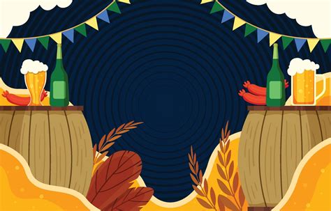 Happy Oktoberfest Festive Background 10384386 Vector Art at Vecteezy