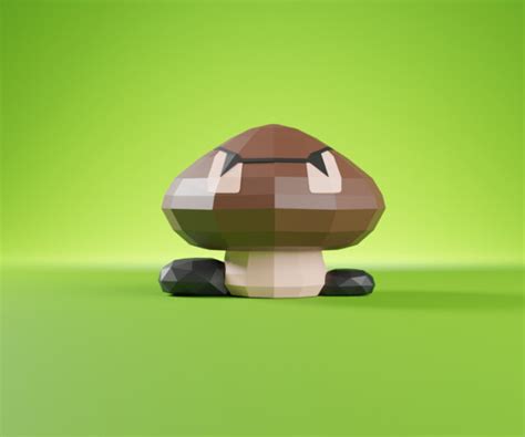 ArtStation - Goomba Super Mario Bros 3D Model | Resources