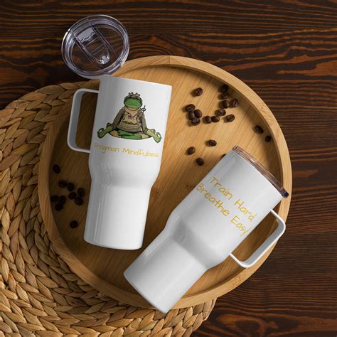 Travel mug with a handle – Frogman Mindfulness