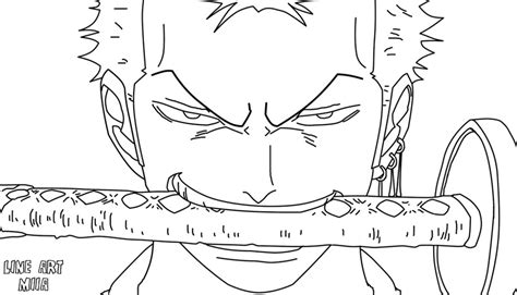 Zoro lineart by 1miia on DeviantArt