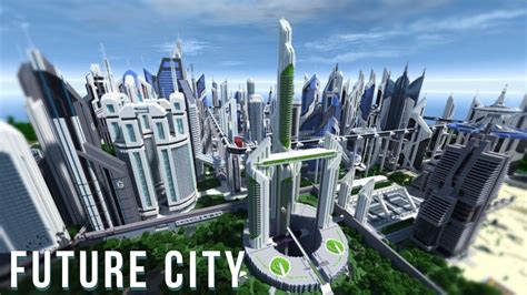 Minecraft futuristic city map 1.7.10 - mazlab