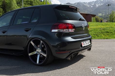 Subtle Custom Touches and Stylish Vossen Rims on VW Golf GTi — CARiD.com Gallery