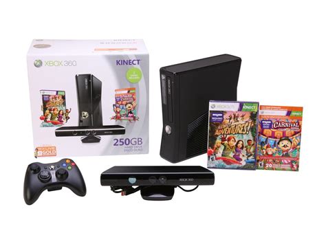 Microsoft XBOX 360 250GB Kinect Holiday Bundle 250 GB Hard Drive Black - Newegg.com