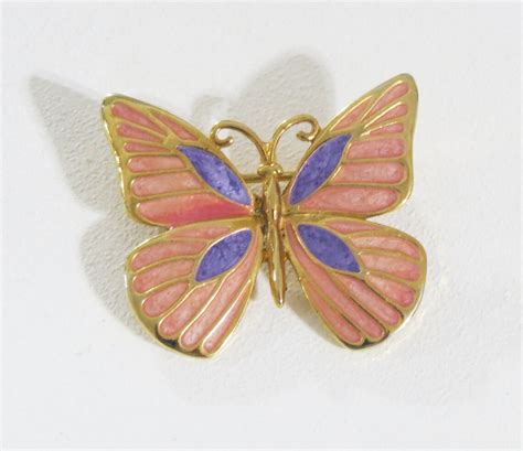 Butterfly Brooch Enamel Butterfly Brooch Vintage Enamel - Etsy