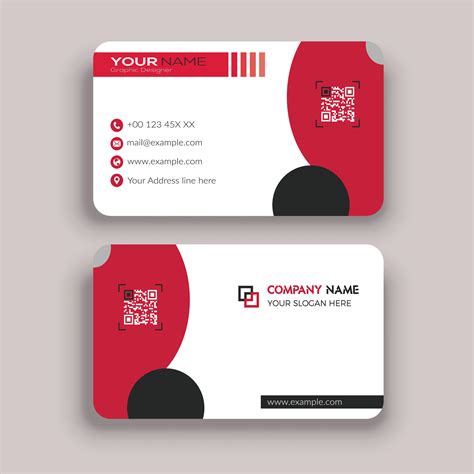 Round Business Card Design 25947492 Vector Art at Vecteezy