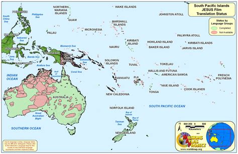 Map Of South Pacific Countries