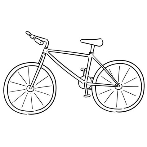 Bicycle Line Drawing Illustrations, Royalty-Free Vector Graphics & Clip ...