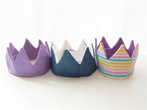 Birthday Crowns/ Party Hats/ Personalized Crown/ Fabric Crown/ - Etsy