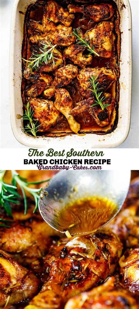 The BEST Southern Baked Chicken Recipe | Recipe | Southern baked chicken recipe, Baked chicken ...