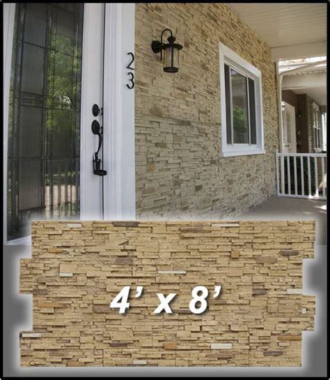 20+ Exterior Faux Stone Panels 4x8 - MAGZHOUSE