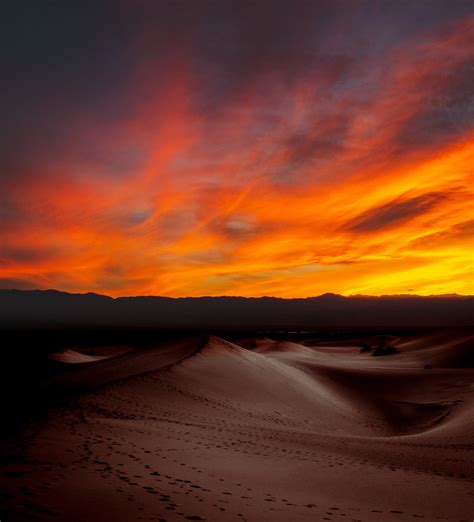 Burning Sunset Dark Desert 4k, HD Nature, 4k Wallpapers, Images, Backgrounds, Photos and Pictures