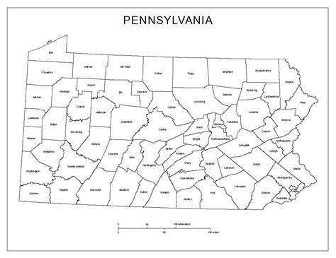 Printable Map Of Pennsylvania - sinrefarmamiento