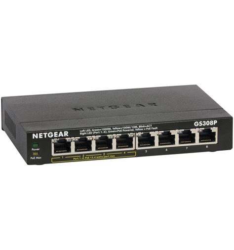 NETGEAR GS308P 8 Port Switch (with 4 PoE Ports) | IT Infrastructure ...