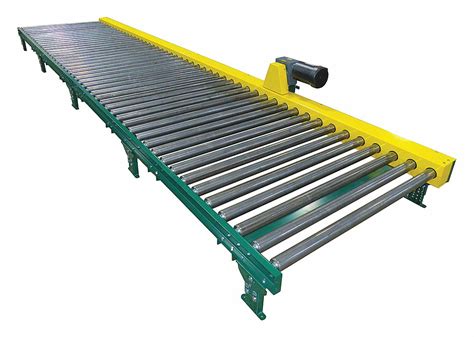 51 in Between Frame Wd, 5 ft Overall Lg, Powered Roller Conveyor - 45VY51|CDLR16F05S05 51EW ...