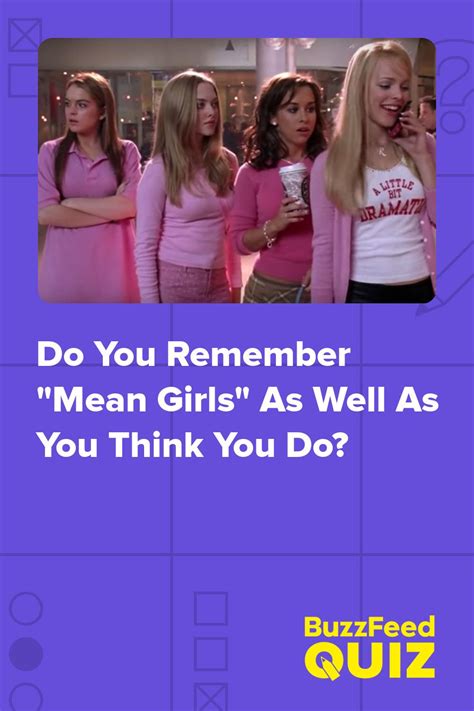 How Well Do You Remember "Mean Girls"? | Mean girls, Inspo