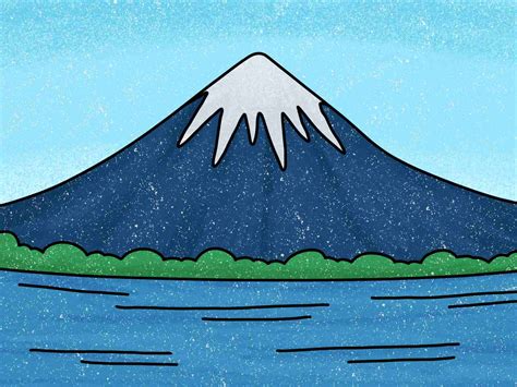 How to Draw Mount Fuji - HelloArtsy