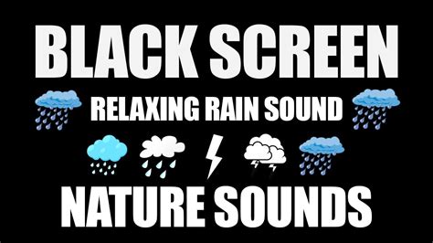 Black Screen Relaxing rain sound for relaxation !!! - YouTube