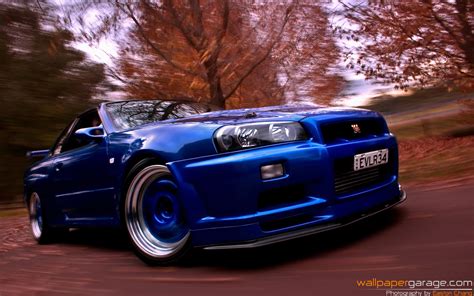 car, Nissan, Nissan Skyline GT R, Blue Cars Wallpapers HD / Desktop and Mobile Backgrounds