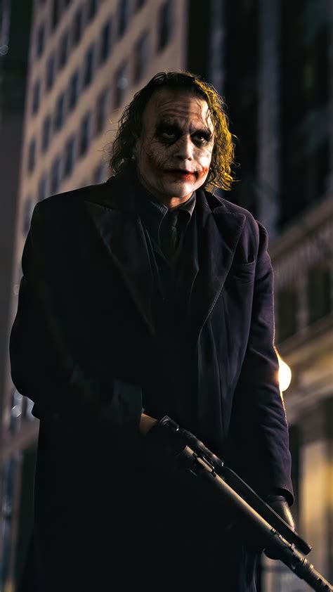 Joker Heath Ledger 4K #8090i Wallpaper iPhone Phone