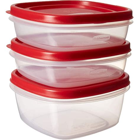 Rubbermaid Easy Find Lids Food Storage Containers, Red, 6-Piece Value Pack - Walmart.com ...