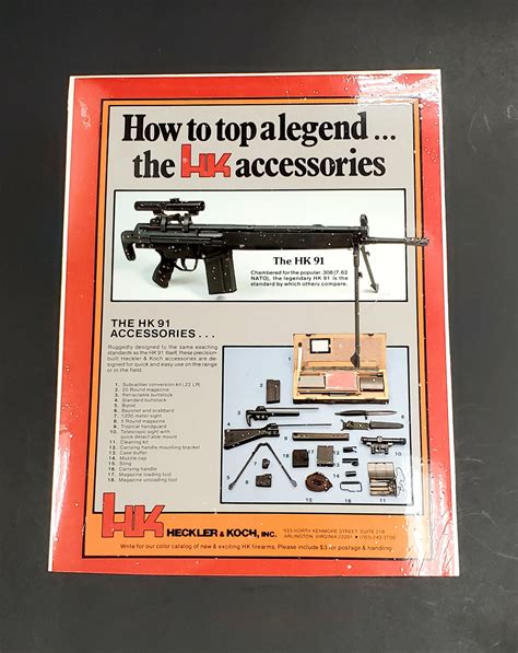 Vintage HK91 and Accessories Promotional Material