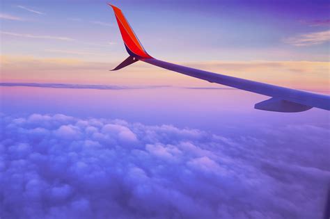 Free Images : wing, cloud, sky, sunrise, sunset, airplane, plane, vehicle, airline, aviation ...