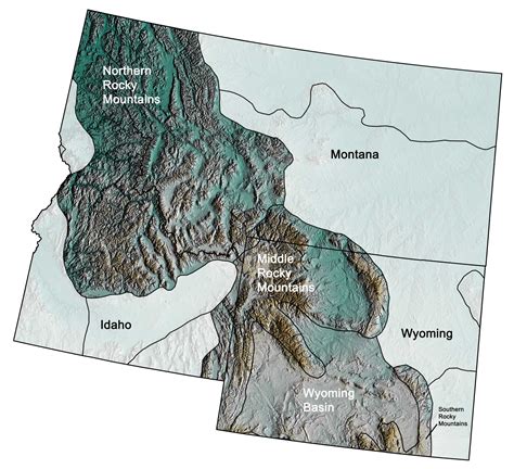 Rocky Mountain Elevation Map