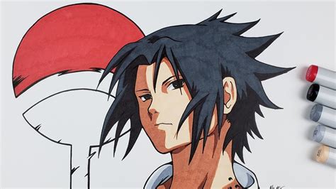 Drawing Sasuke Uchiha - Naruto Shippuden - YouTube