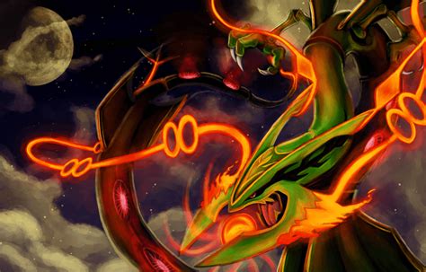 Shiny Mega Rayquaza Wallpaper