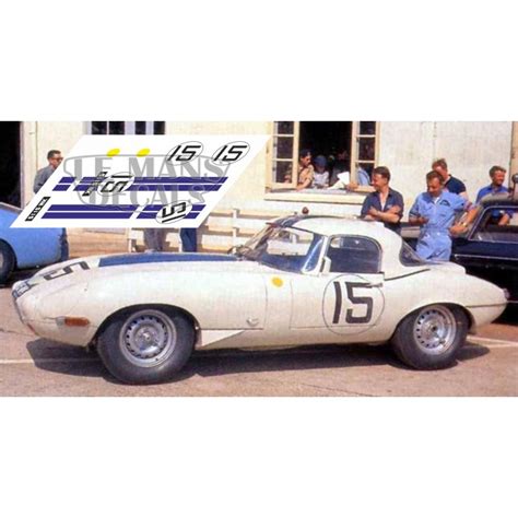 Jaguar E Type Lightweight - Le Mans 1963 nº15 - LEMANSDECALS