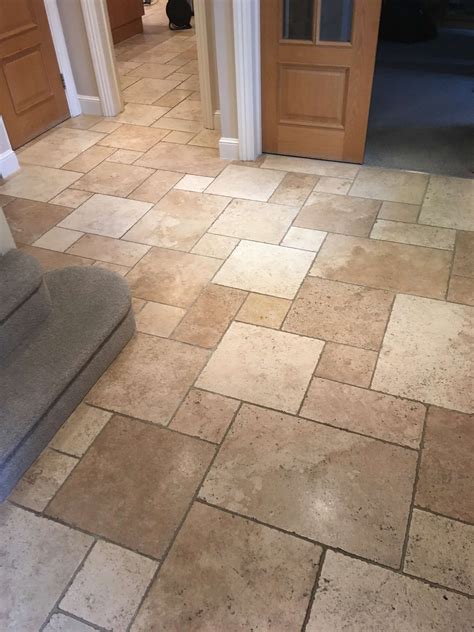 Deep Cleaning and Sealing Travertine Flooring in Sunbury-on-Thames - Stone Cleaning and ...