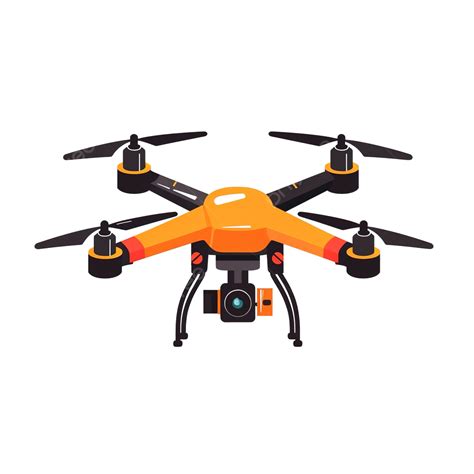 Drone Camera Quadrocopter Flat Illustration, Drone, Camera, Aerial PNG ...